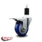 Service Caster 3.5'' Blue Poly Swivel 1-1/2'' Expanding Stem Caster Total Lock Brake SCC-EXTTL20S3514-PPUB-BLUE-112 - alternate 3